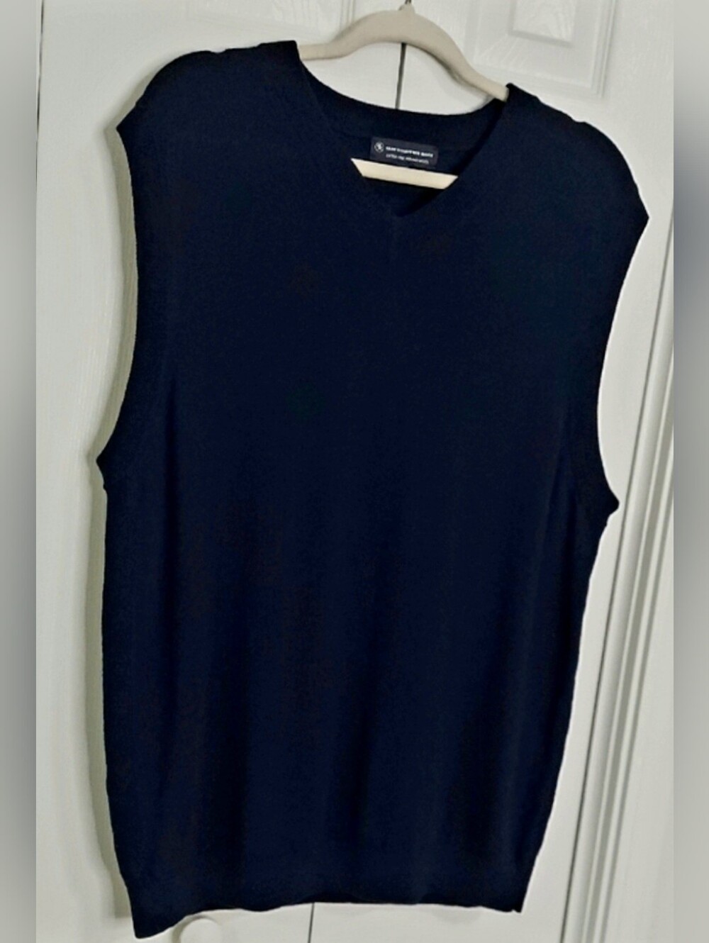 Hart Schaffner Vest, Size L, Fine Merino Wool, Dark Navy Blue